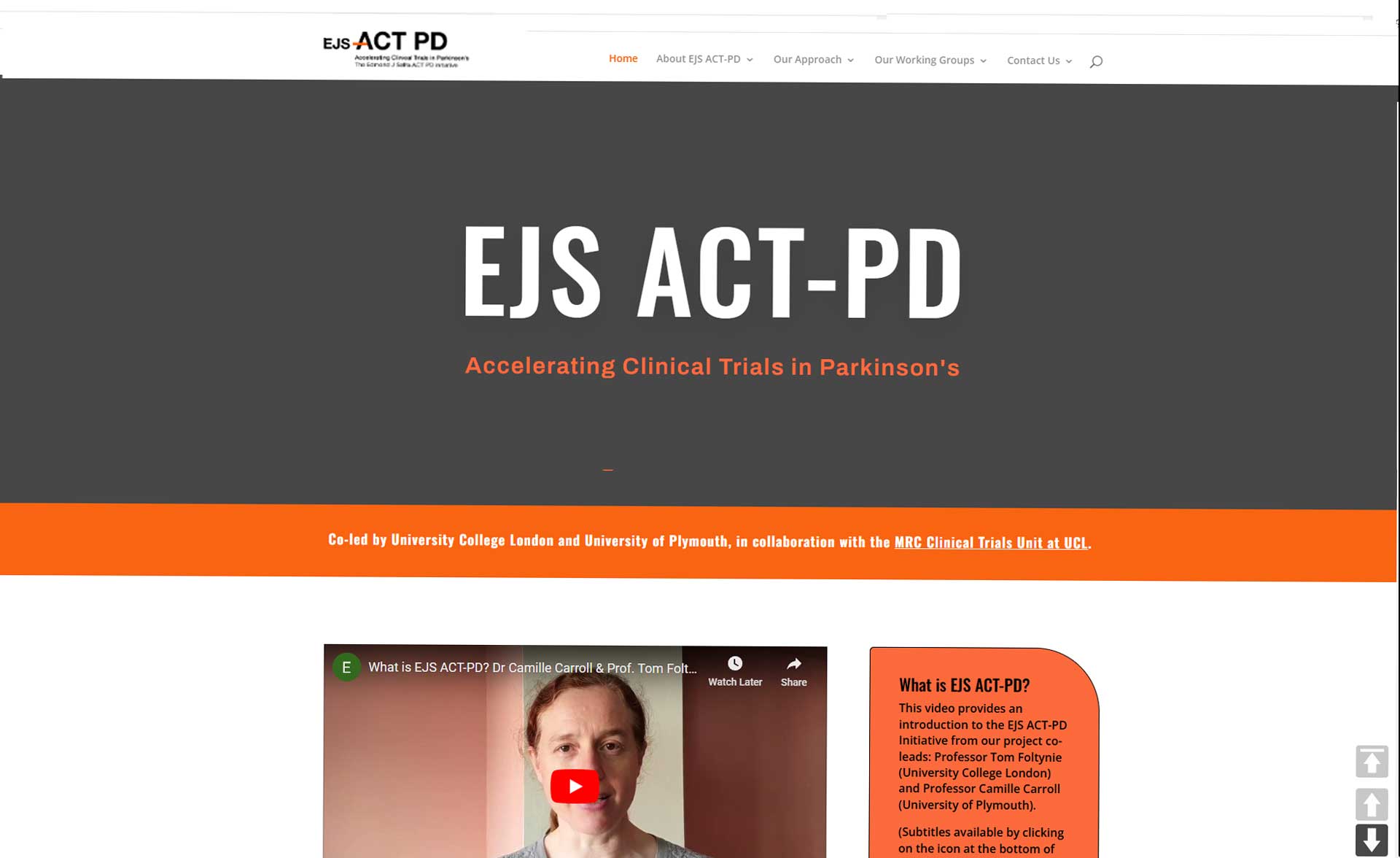 The Edmond J Safra ACT-PD Initiative